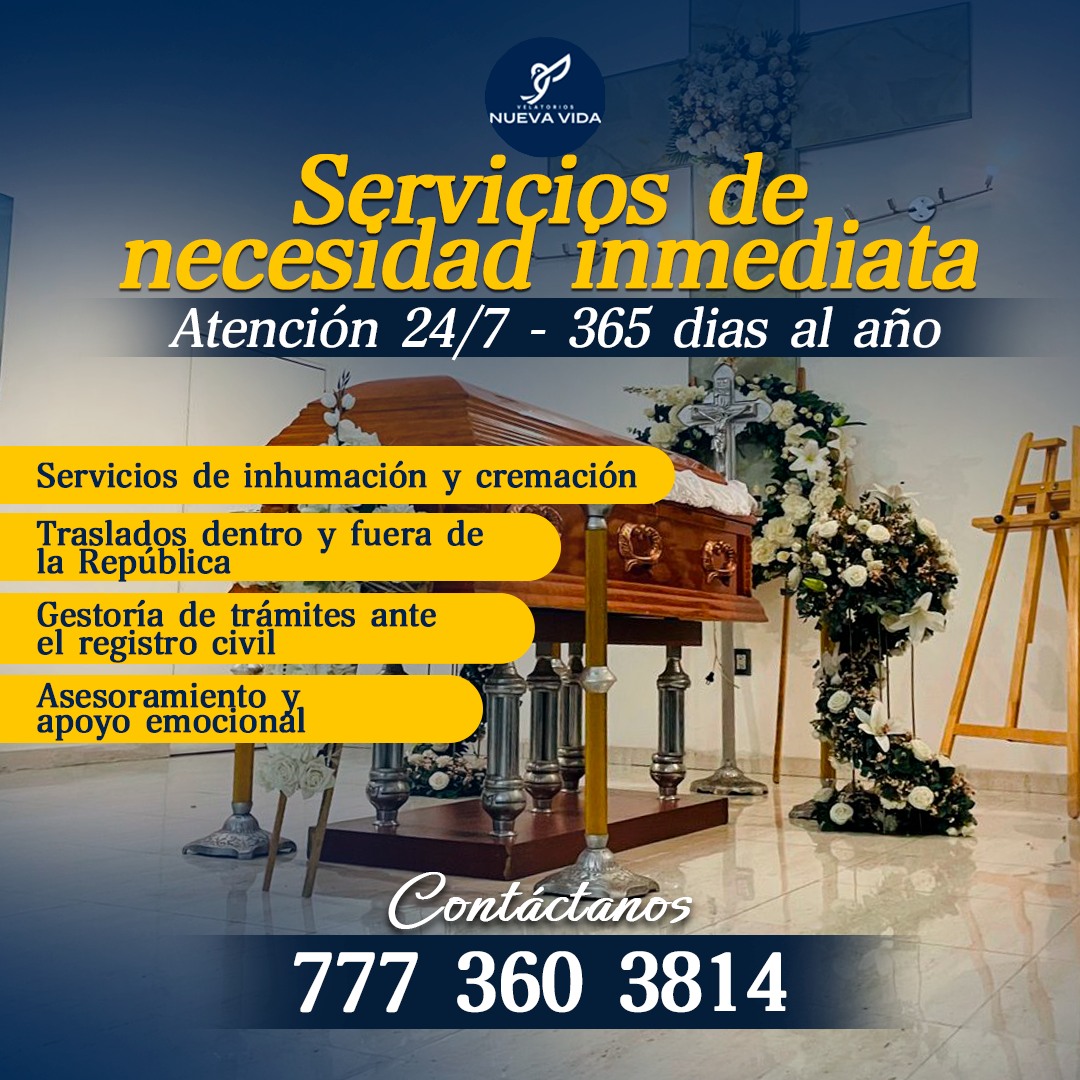 Servicios de necesidad inmediata Nueva Vida Velatorios